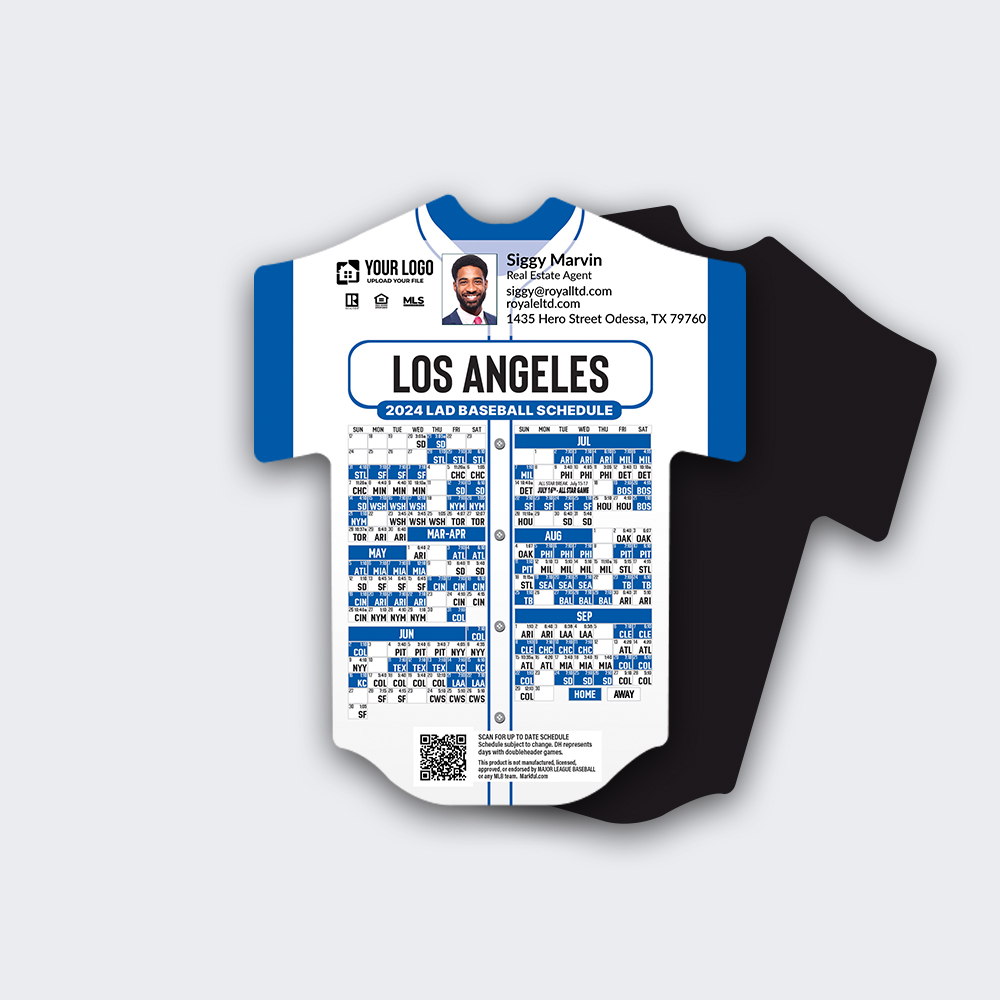 Picture of Jersey Shape Magnets - Los Angeles Dodgers