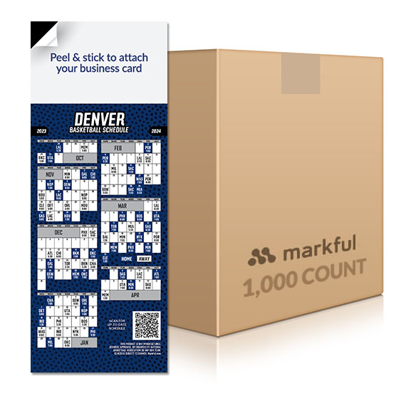 Picture of 2023-24 Stock QuickStix Basketball Magnets - Denver Nuggets - 1000 Pack 