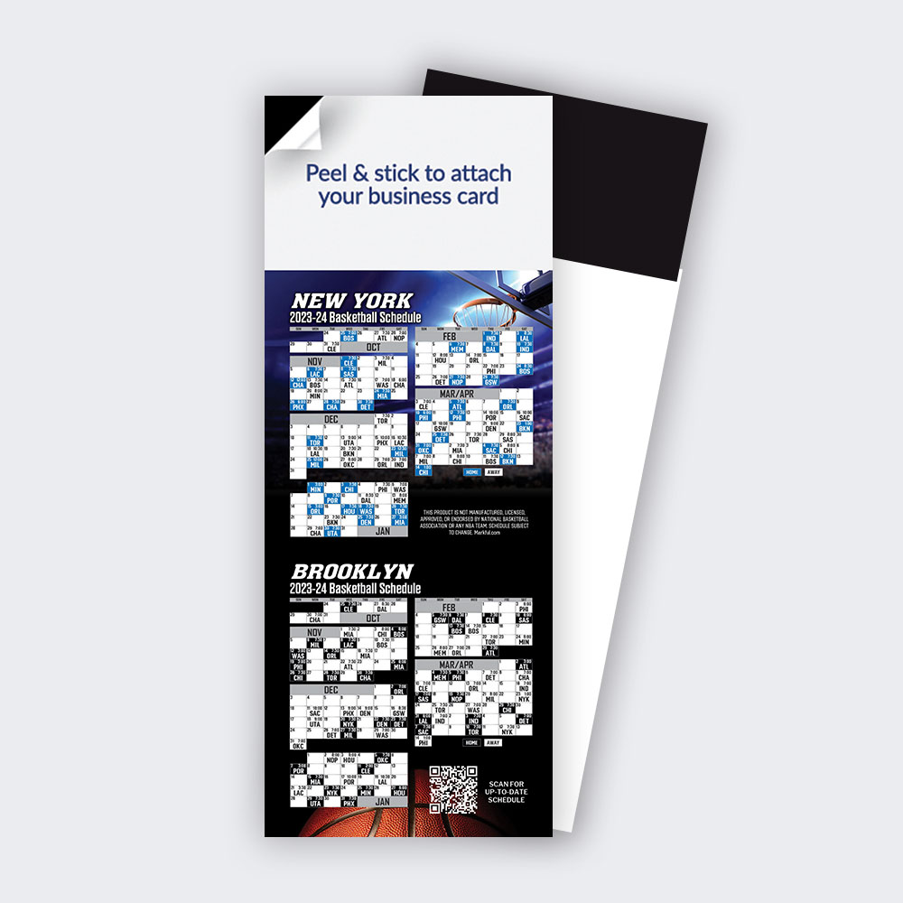 Picture of 2023-24 QuickStix Basketball Combo Magnets - New York Knicks-Brooklyn Nets Combo