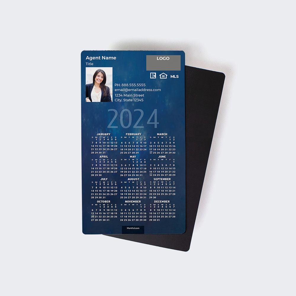 Picture of 2024 Custom Full Calendar Magnets: Executive - Astral Planes