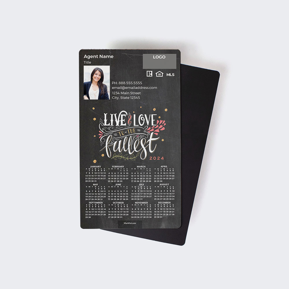 Picture of 2024 Custom Full Calendar Magnets: Executive - To the Fullest