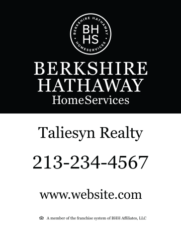 Picture of Sign - Panel Berkshire Hathaway Corporate