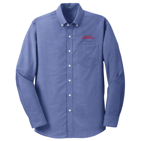 Picture of Wrinkle Free Long Sleeve Oxford - Men's Navy