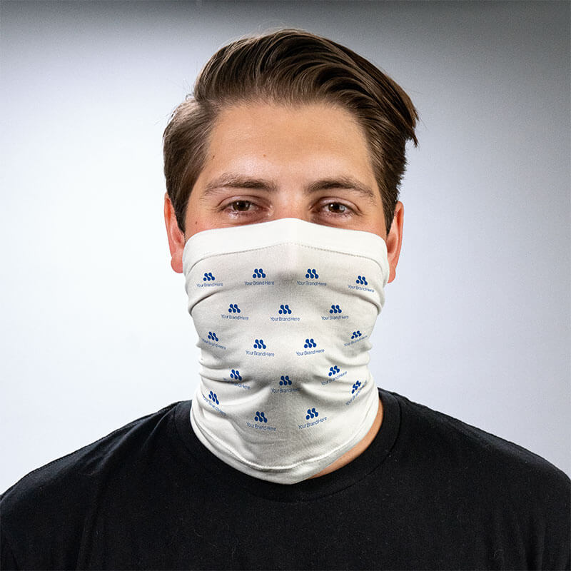 Safety masks custom branded neck gaiters